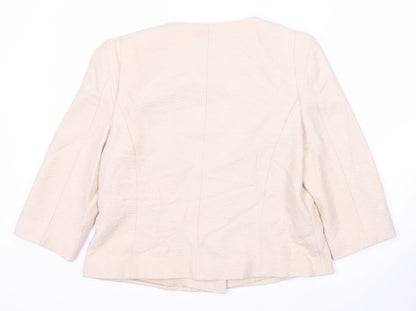 Country Casuals Petite Women Beige Suit Jacket Size 12