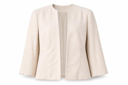 Country Casuals Petite Women Beige Suit Jacket Size 12