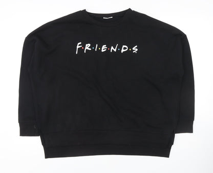 FRIENDS Women's Black Sweatshirt Size 10/12