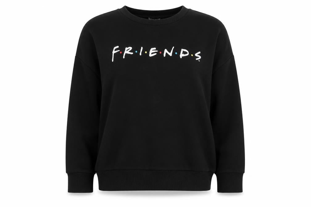 FRIENDS Women's Black Sweatshirt Size 10/12