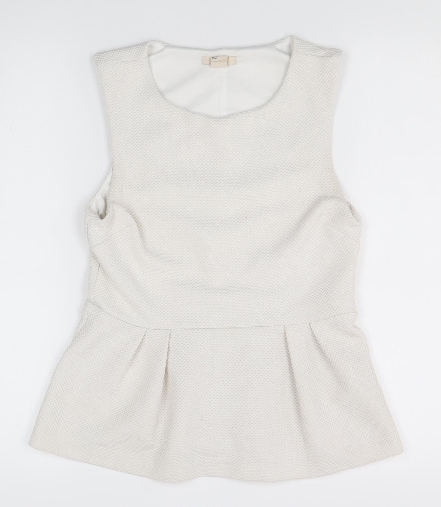 H&M White Sleeveless Top for Women Size 8