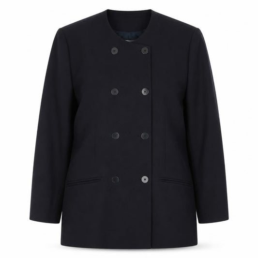 Viyella Women's Black Wool Blazer Size 18 Formal