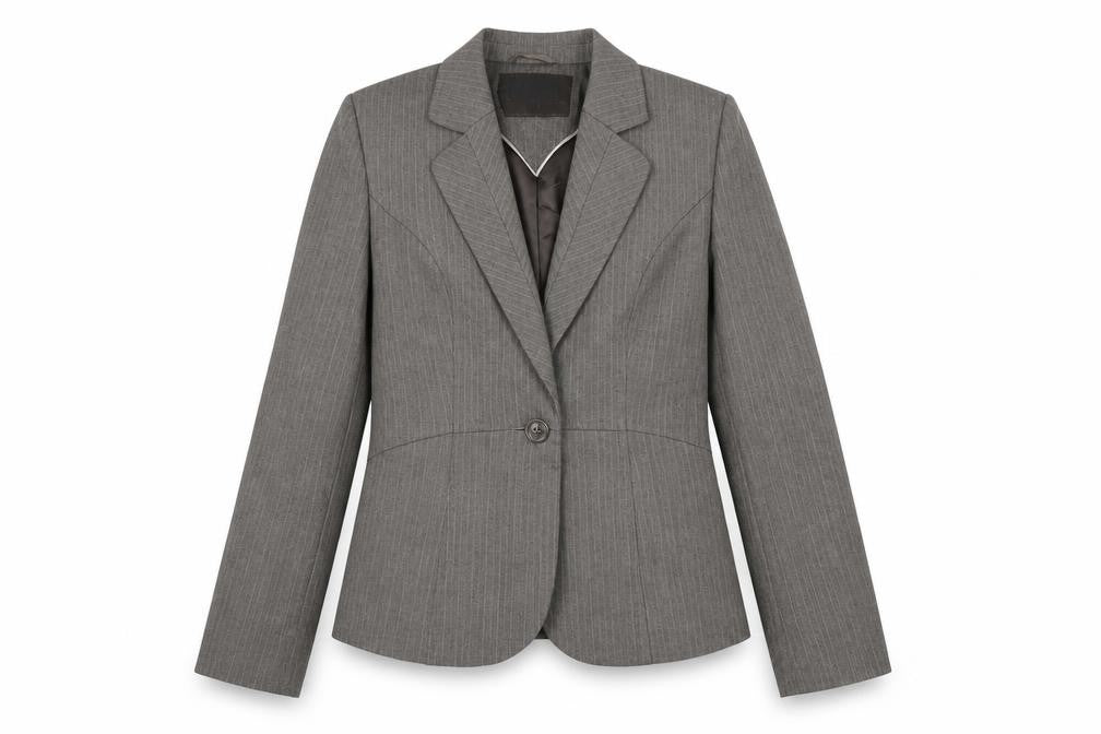 Next Women's Brown Pinstripe Suit Jacket Size 14
