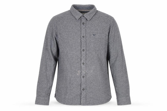 Morley Men's Grey Cotton Long Sleeve Shirt - Size L