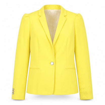 Zara Basic Women's Yellow Suit Jacket Size 8