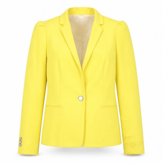 Zara Basic Women's Yellow Suit Jacket Size 8