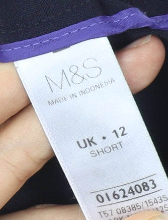 Marks and Spencer Women's Black Trousers, Size 12