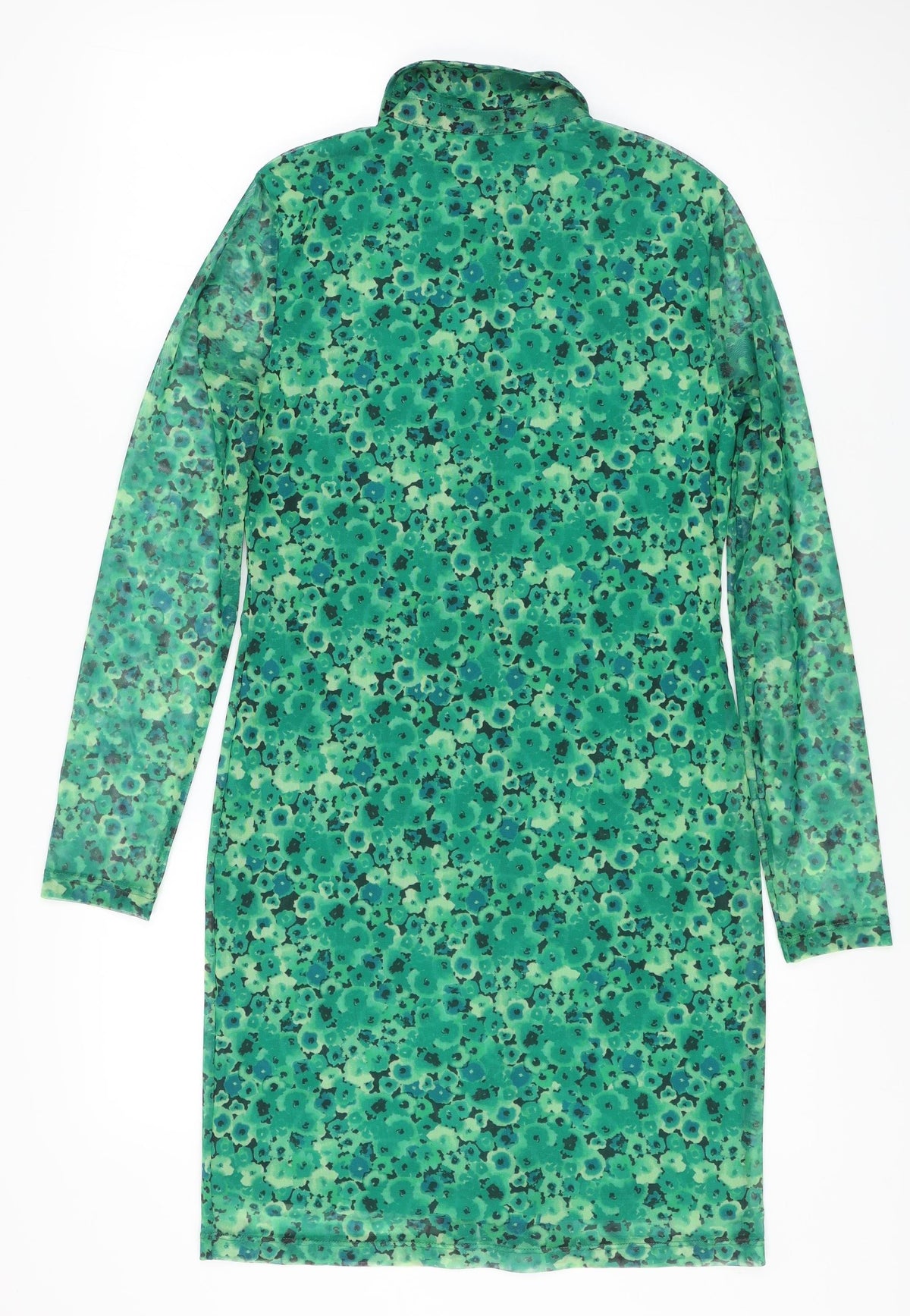 ONLY Women's Green Floral Shirt Dress - Size S