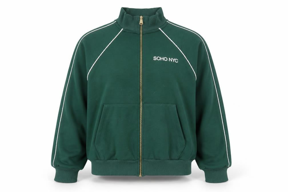 River Island XS Green Full Zip Women's Sweatshirt