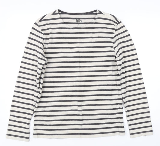 Kin Women's Black Stripe Pullover Sweatshirt S