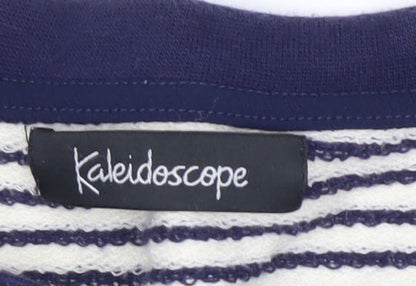 Brand and care label for Kaleidoscope Women's Striped 3/4 Sleeve Top