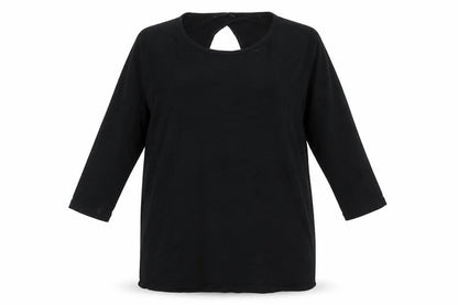 Zara Women's Black Viscose V-Neck Top