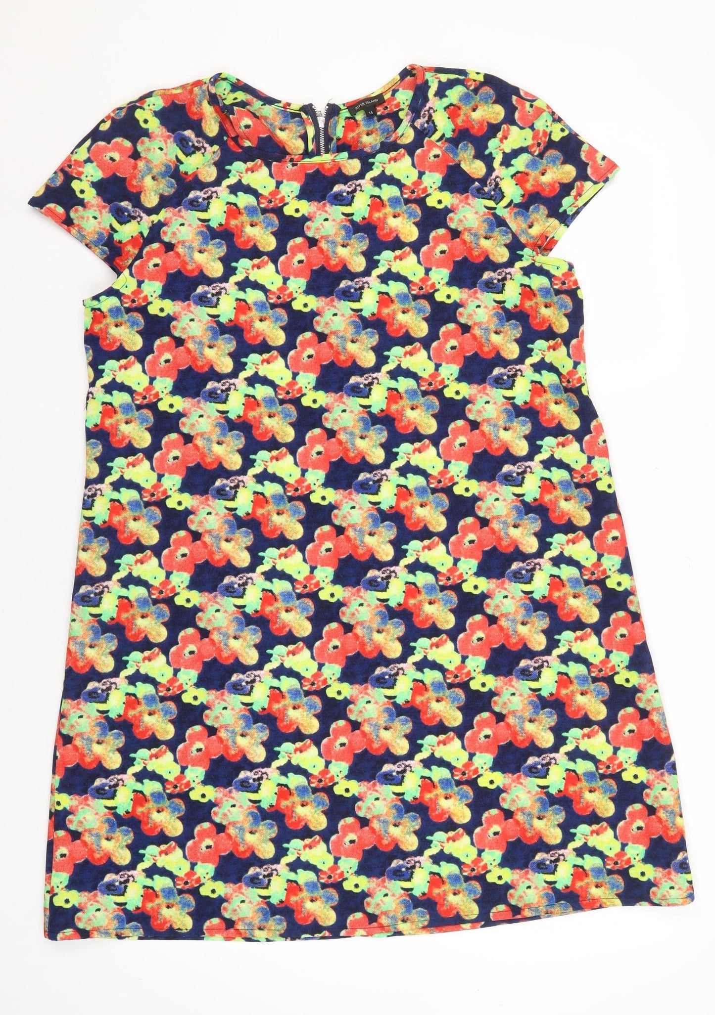 River Island Women's Multicoloured Floral Shift Dress