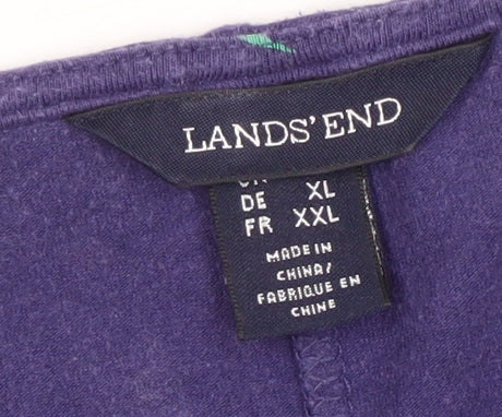 Lands' End Women's Multicoloured Floral Fit & Flare Dress XL