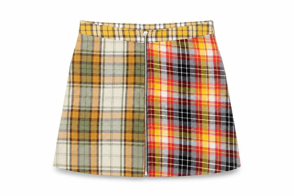 Beyond Retro Women's Multicoloured Plaid Skirt L
