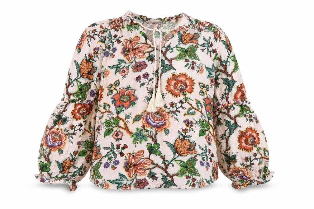 Marks & Spencer Women's Ivory Floral Blouse, Size 8