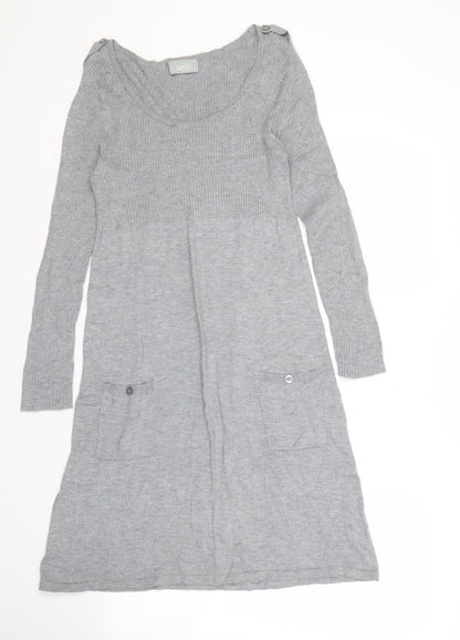 Wallis Grey Women's Cardigan M Regular Long Sleeve