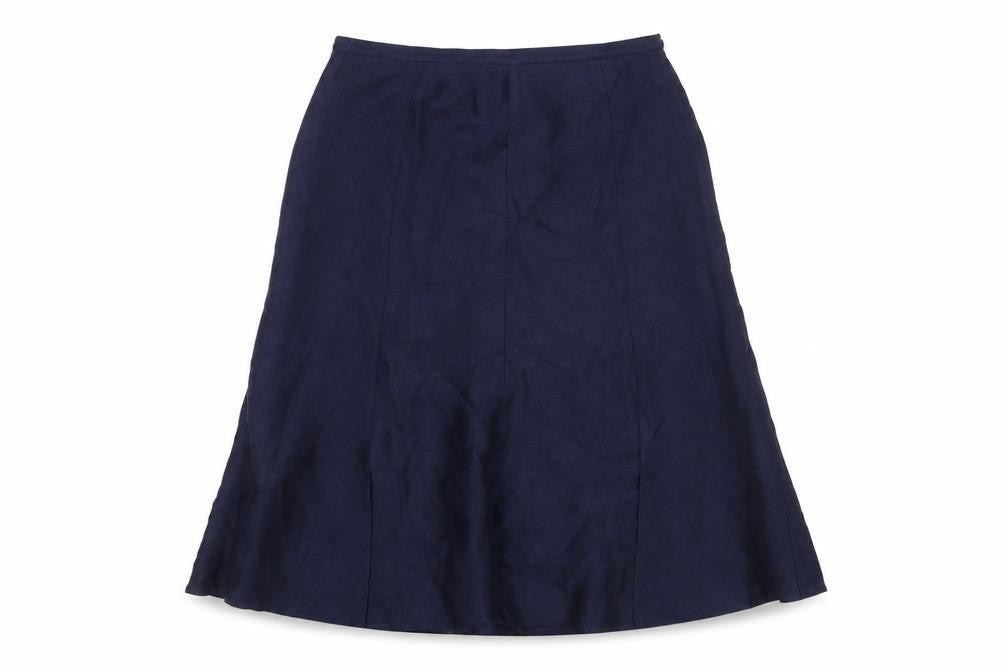 Jacques Vert Women's Blue A-Line Long Skirt Size 14