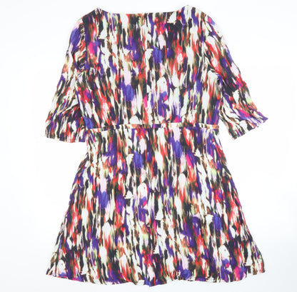 Back view of French Connection Women's Multicoloured Dress, size 16