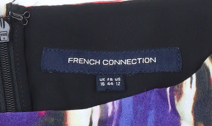 Brand and care label for French Connection Women's Multicoloured Dress, size 16