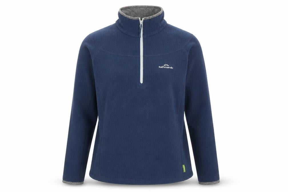 Kathmandu Women's Blue 1/2 Zip Fleece Sweatshirt Size 14
