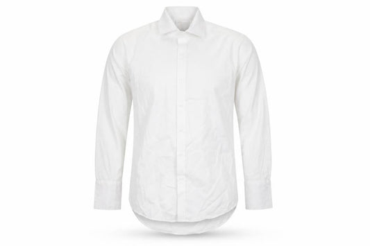 Brook Taverner Men's White Classic Fit Cotton Shirt