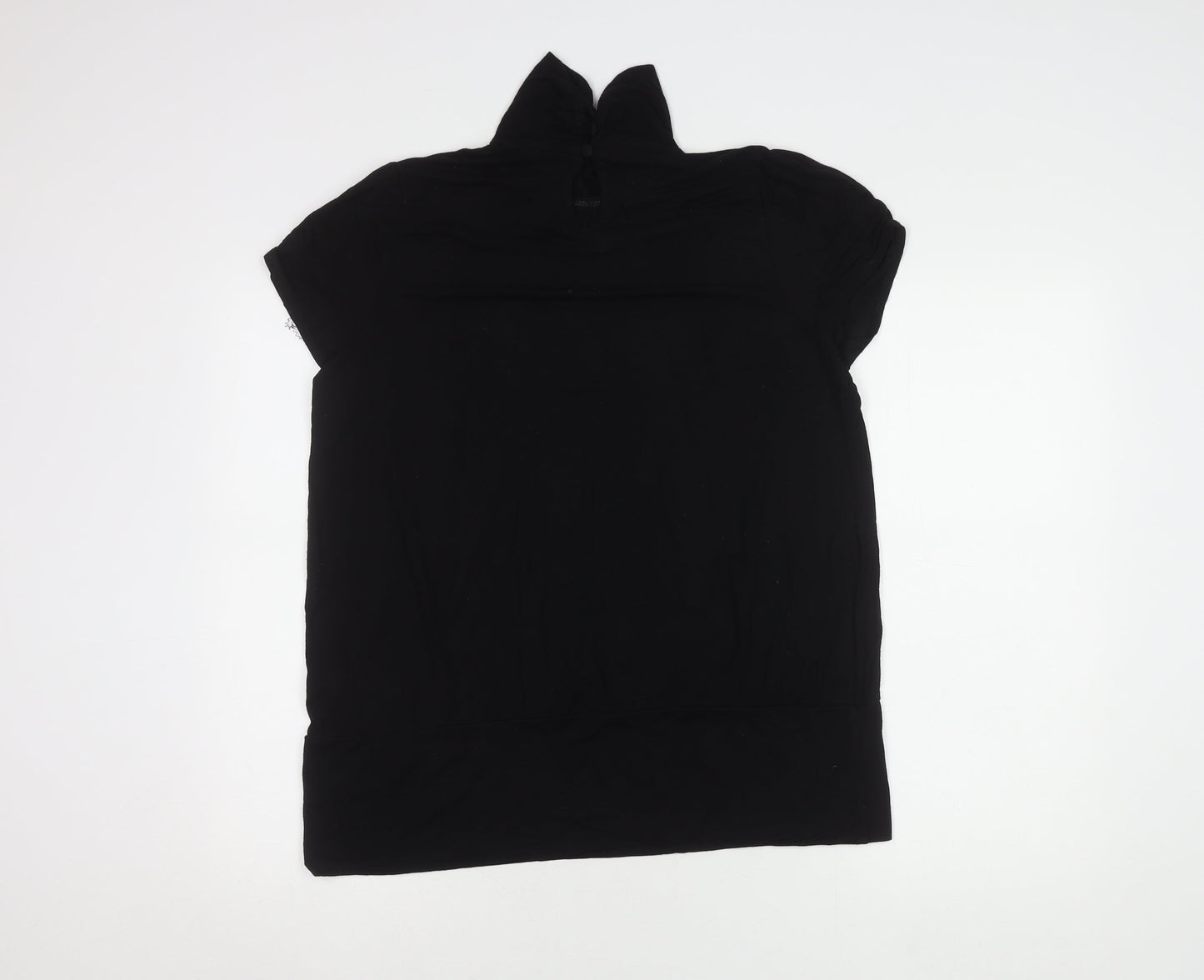 Dorothy Perkins Women's Black Cowl Neck Top Size 20