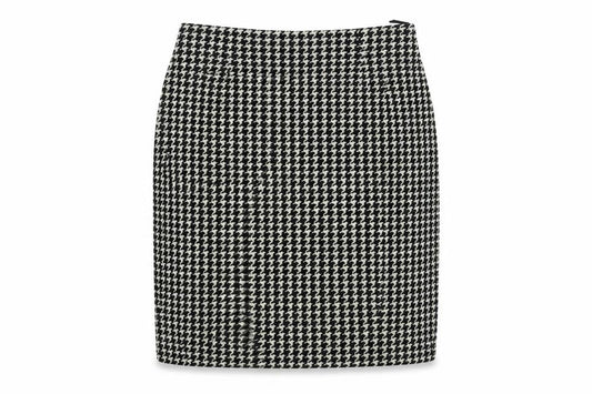 style Report Women's Black Check Pencil Skirt Size 12