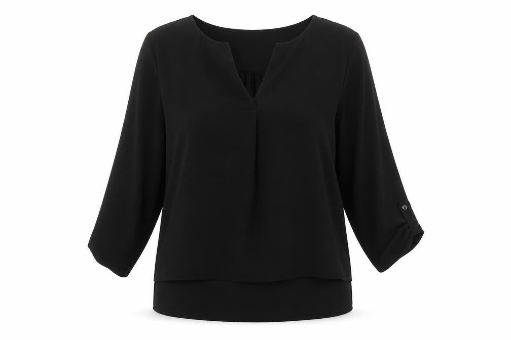 Vero Moda Women's Black 3/4 Sleeve Top M