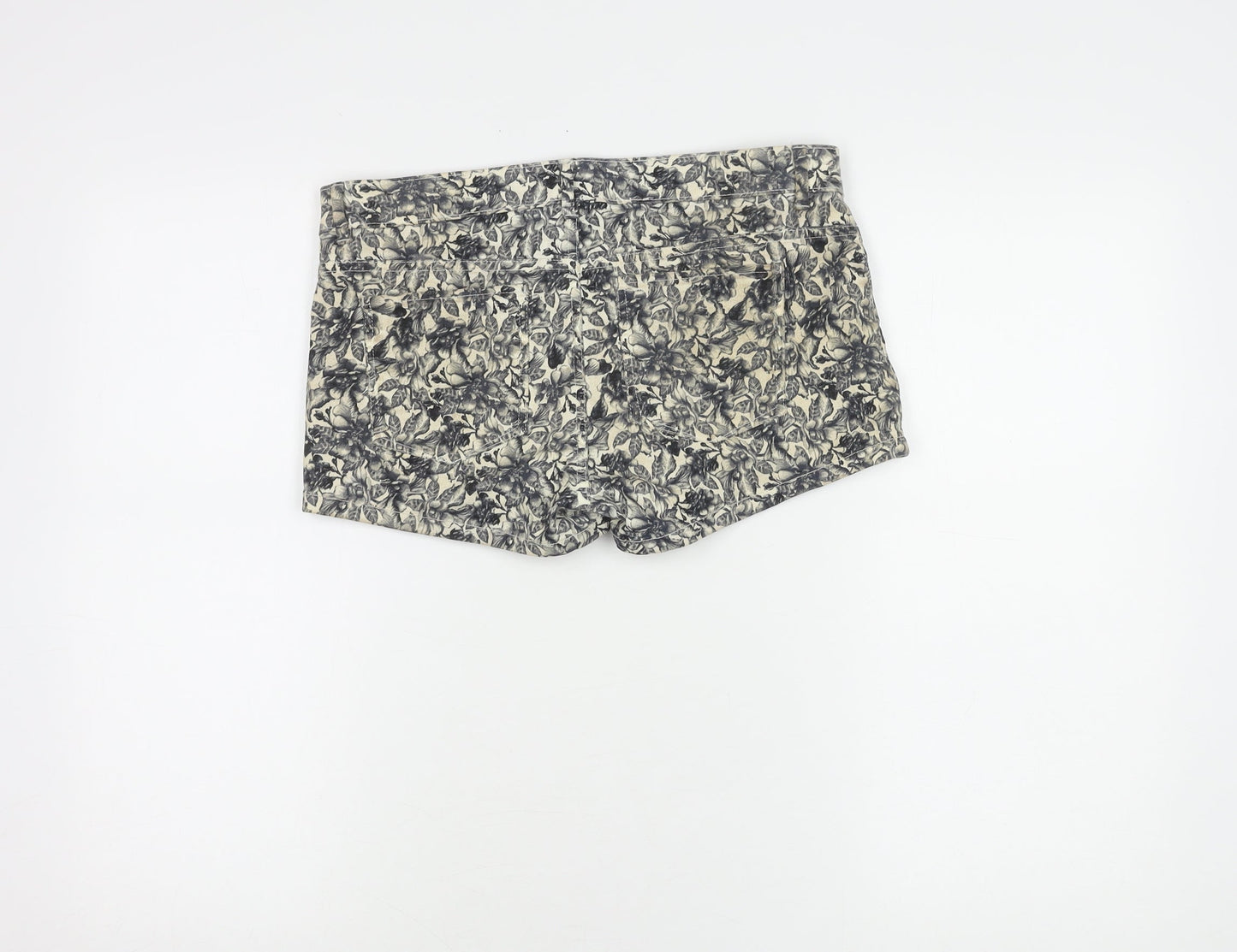 H&M Women's Floral Shorts Multicoloured Size 10