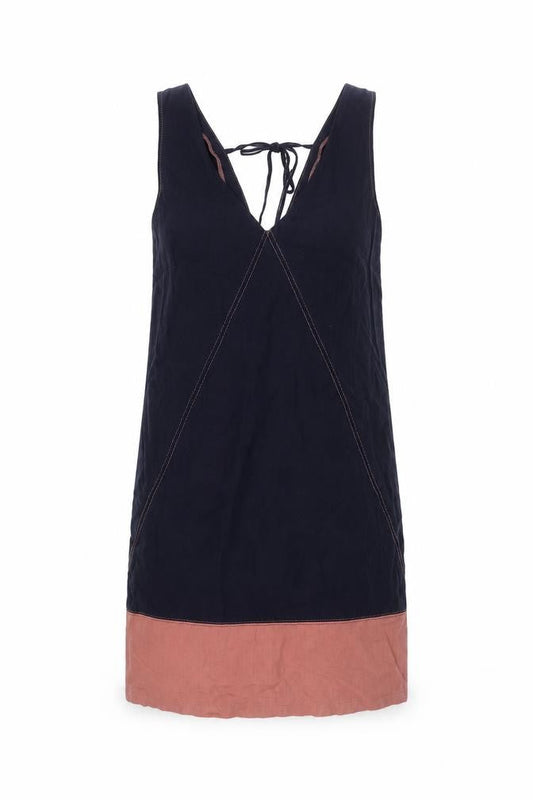 Next Women's Pink Colourblock Tie Dress