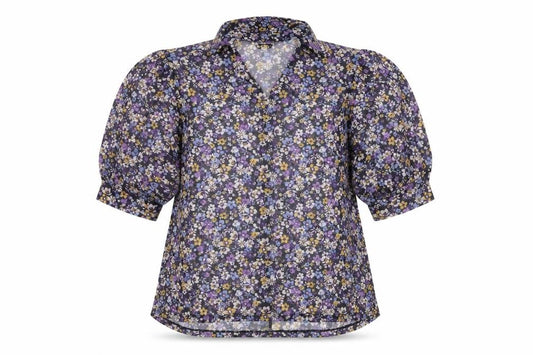 Next Women's Floral Blouse, Size 14, V-Neck, Multicoloured