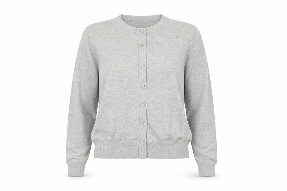 Marks & Spencer Women's Grey Cardigan, Size 14, Long Sleeve