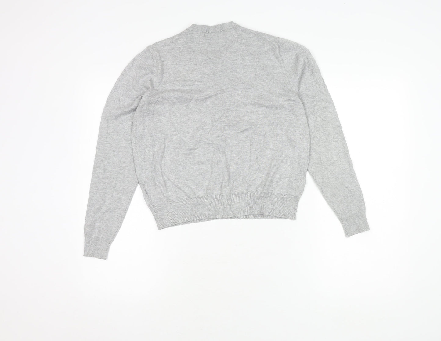 Marks and Spencer Women's Grey Cardigan, Size 14, Long Sleeve