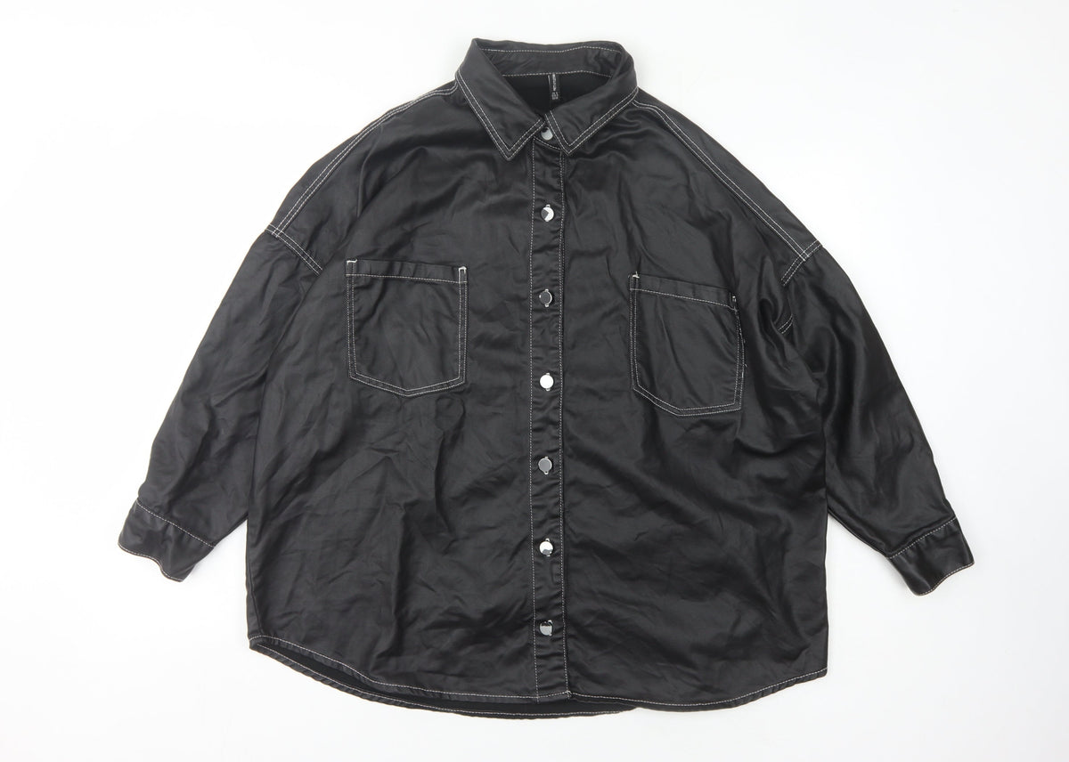 PrettyLittleThing Women's Black Size 8 Casual Jacket