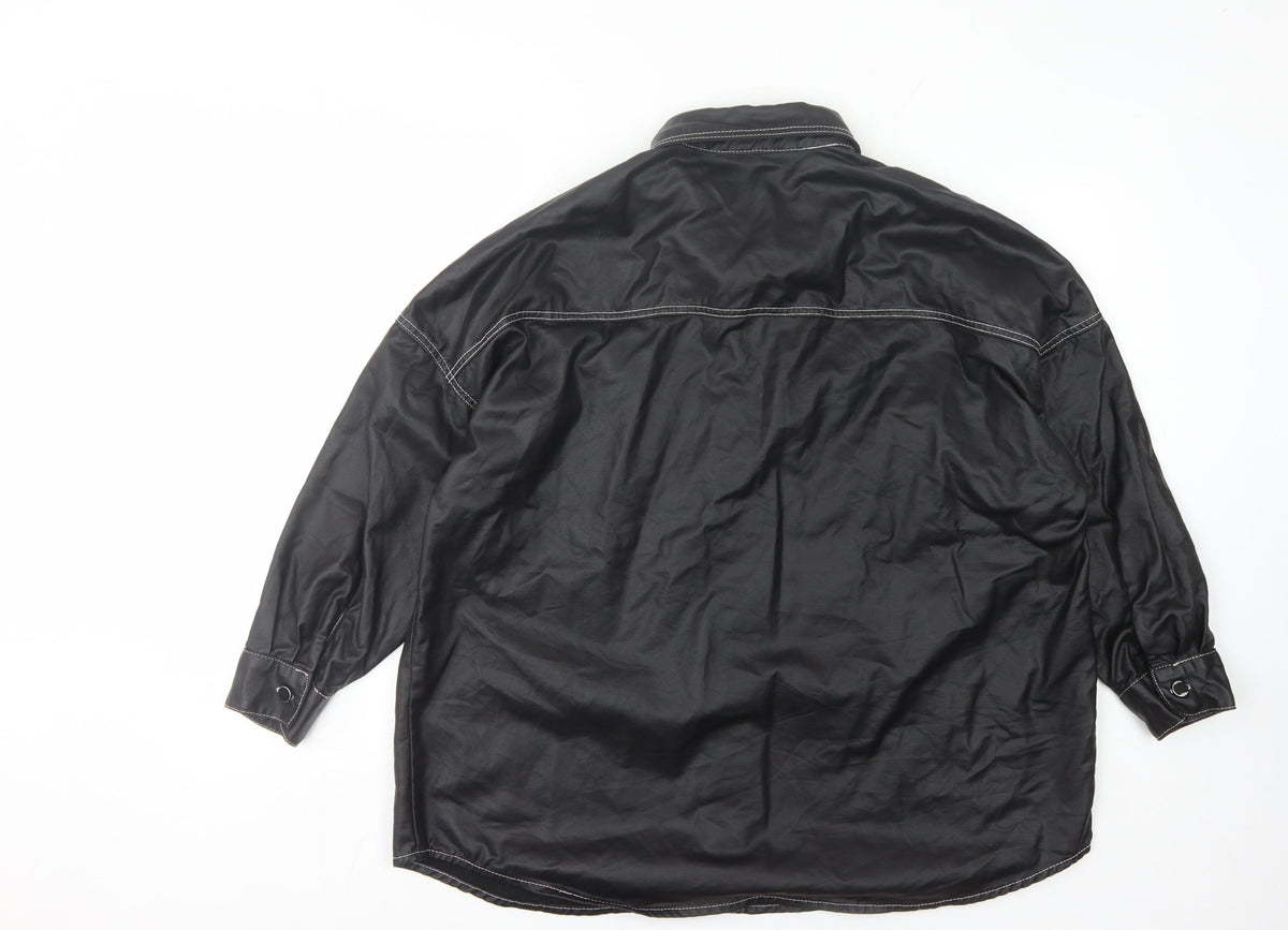PrettyLittleThing Women's Black Size 8 Casual Jacket
