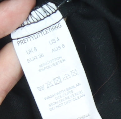 PrettyLittleThing Women's Black Size 8 Casual Jacket