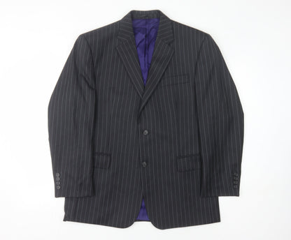 Berwin & Berwin Men's Grey Pinstripe Blazer, Size 40S