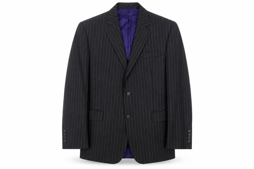 Berwin & Berwin Men's Grey Pinstripe Blazer, Size 40S