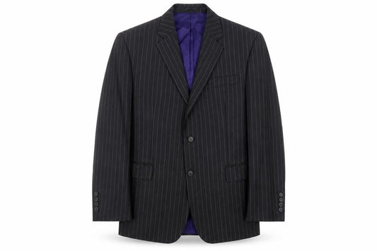 Berwin & Berwin Men's Grey Pinstripe Blazer, Size 40S
