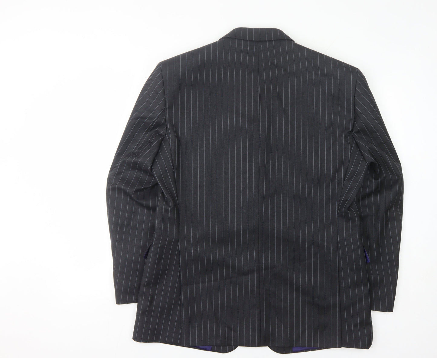 Berwin & Berwin Men's Grey Pinstripe Blazer, Size 40S