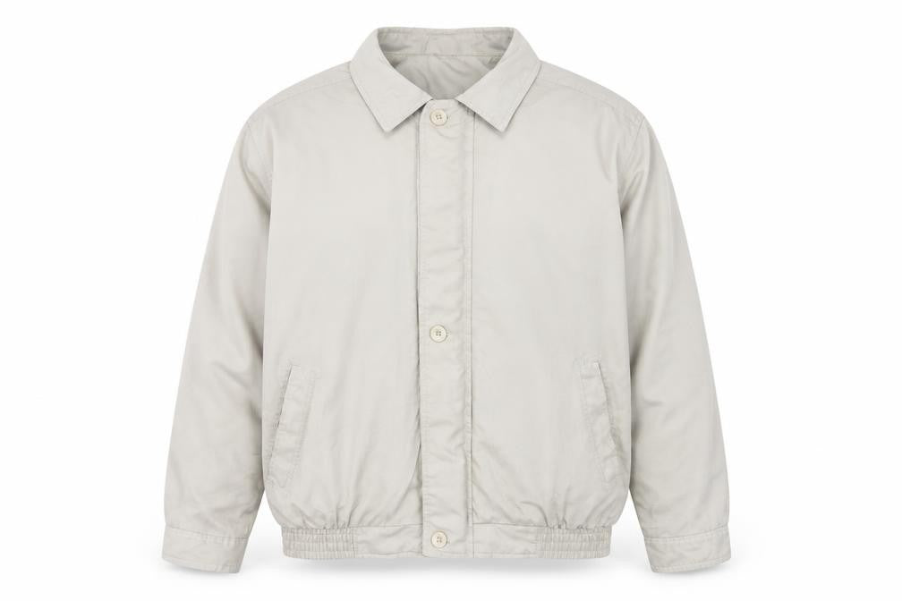 Vintage Men's Beige Basic Jacket Size L - Casual Style