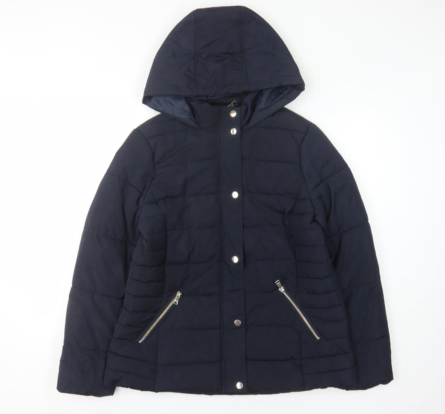 Dorothy Perkins Women's Blue Puffer Jacket Size 14