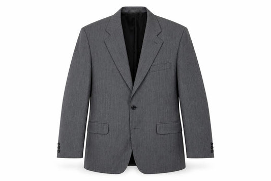 Burton Menswear Grey Pinstripe Blazer, Mens 42R Formal