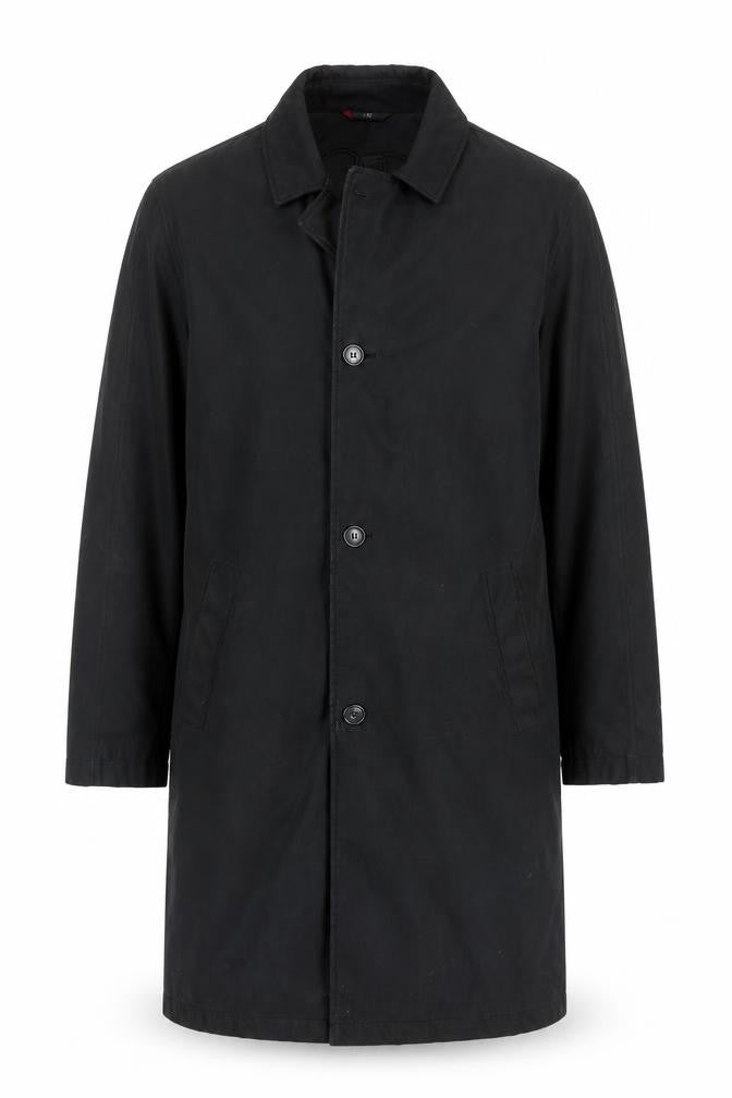 Ciro Citterio Men's Black Medium Overcoat