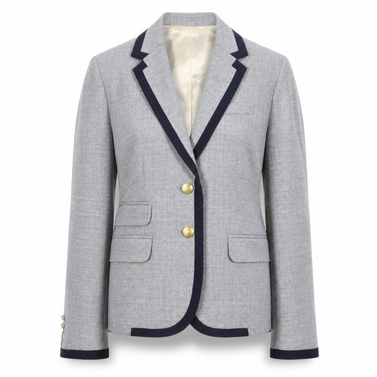 J. Crew Women's Grey Blazer Size 2 Workwear Classic