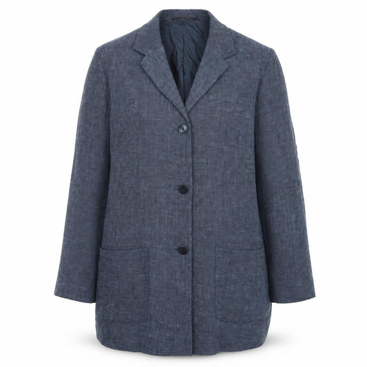 Marks & Spencer Women’s Blue Check Blazer Size 14