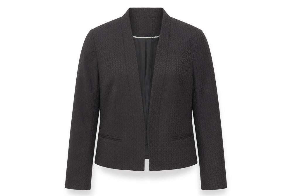 Debenhams Women's Black Geometric Blazer Size 14