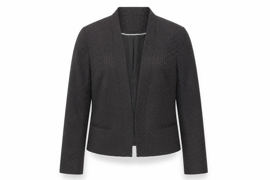 Debenhams Women's Black Geometric Blazer Size 14