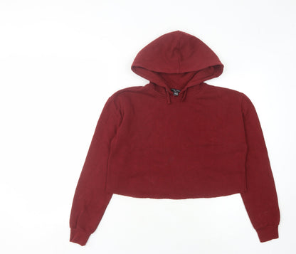 Additional front view of 915 Generation girls’ red pullover hoodie, size 12-13, fleece